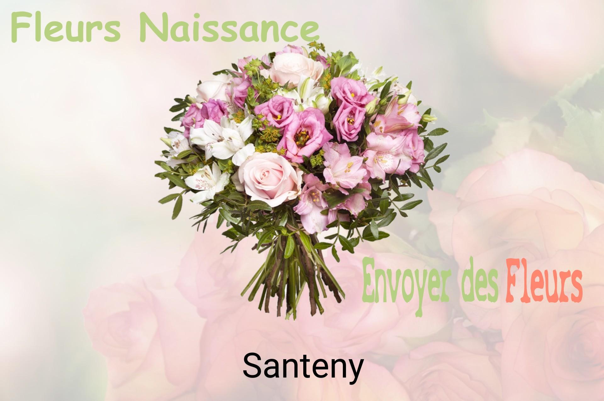 Bouquet de fleurs de naissance livré à Santeny